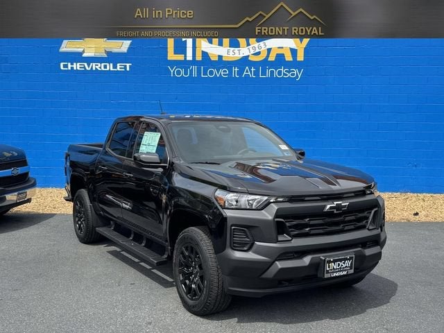 2026 Chevrolet Colorado WT in Black — front three-quarter view