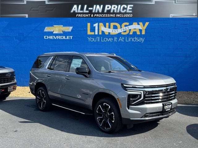 2026 Chevrolet Tahoe LT in Sterling Gray Metallic — front three-quarter view