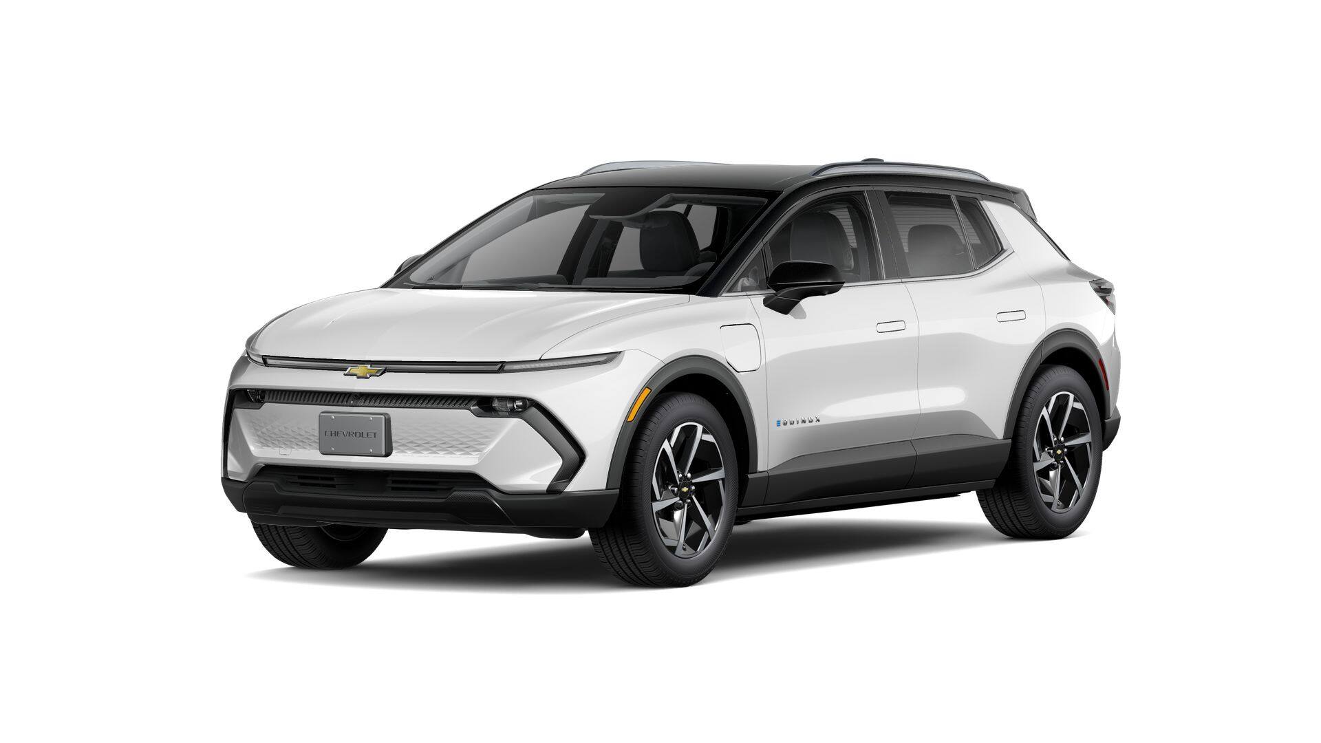 2026 Chevrolet Equinox EV LT in Summit White — front three-quarter view