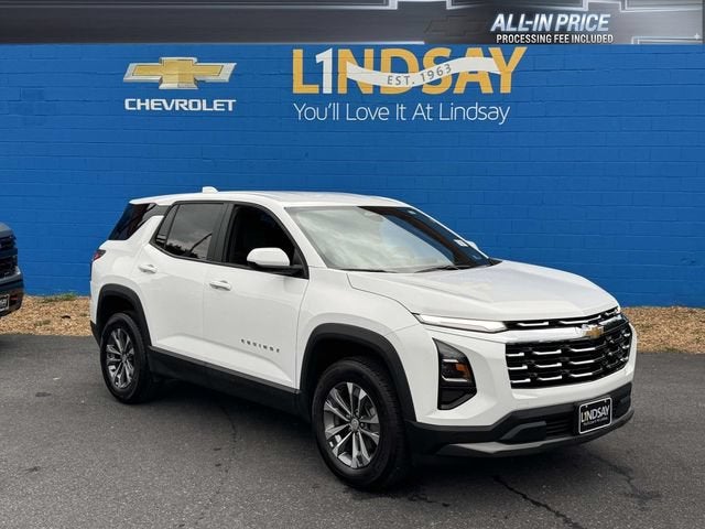 2026 Chevrolet Equinox LT in Summit White — front three-quarter view