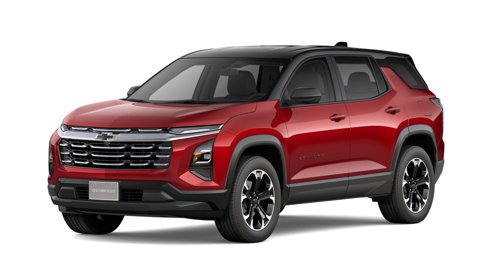 2027 Chevrolet Equinox AWD LT in Radiant Red Tintcoat — front three-quarter view