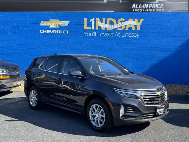 2023 Chevrolet Equinox LT in Iron Gray Metallic — front three-quarter view